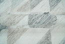 Modern Style Ivory and Gray Kilim Fine Wool Blend Rug
