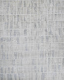 Ivory and White Handmade Area Rug Made With Fine Viscose