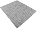 Ivory and White Handmade Area Rug Made With Fine Viscose
