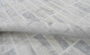 Ivory and White Handmade Area Rug Made With Fine Viscose