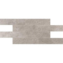 Ivory Flow Matte 2 3/4x11 1/2 Brick Mesh Mount Porcelain Mosaics 12x24