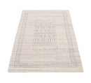 Ivory Gabbeh Design Hand Loomed Wool Area Rug