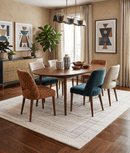 Ivory Gabbeh Design Hand Loomed Wool Area Rug