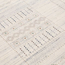 Ivory Gabbeh Design Hand Loomed Wool Area Rug