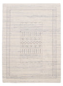 Ivory Gabbeh Design Hand Loomed Wool Area Rug