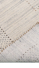 Ivory Gabbeh Design Hand Loomed Wool Area Rug