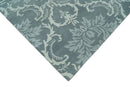 Hand Tufted Ivory, Gray and Blue Contemporary Style Wool Area Rug