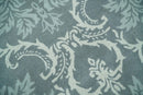Hand Tufted Ivory, Gray and Blue Contemporary Style Wool Area Rug