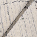 Ivory Modern Tribals Design Hand Loomed Wool Area Rug