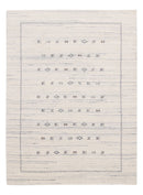 Ivory Modern Tribals Design Hand Loomed Wool Area Rug