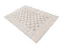 Ivory Tribal Design Hand Loomed Wool Area Rug
