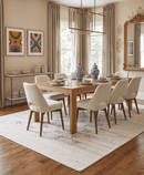 Ivory Tribal Design Hand Loomed Wool Area Rug