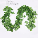 Ivy green fake leaves garland vine front door outdoor decoration