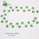 Ivy green fake leaves garland vine front door outdoor decoration