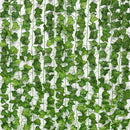 Ivy green fake leaves garland vine front door outdoor decoration