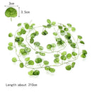 Ivy green fake leaves garland vine front door outdoor decoration