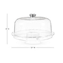 Multi-Functional Acrylic Server with Bundt Cake Mold