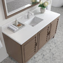 James Martin Portland 60" Single Bathroom Vanity, Whitewashed Walnut