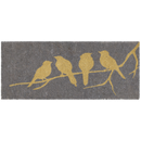 Birds On Branch - Gray Coir Doormat