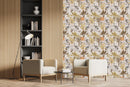 Beige Tropical Birds Wallpaper