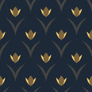 Dark Floral Pattern Wallpaper