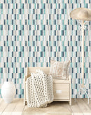 Blue Rectangles Wallpaper