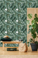 Monstera on White Wallpaper