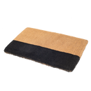 Black Belt Natural & Black Coir Doormat