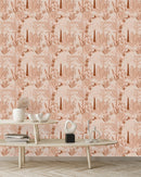 Contemporary Beige Leaves Wallpaper Quality