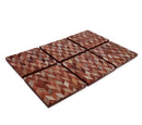 Mascot Hardware Beautiful Square Herringbone Wood Coaster (Set of 6)