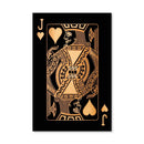 Jack of Hearts - Gold Canvas