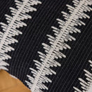 Jacquard crochet pillow covers black & white living room tassels