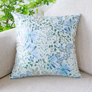Jacquard floral pillow cover pink & green bedroom decor