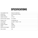 Jacuzzi Elara 72-Inch Rectangle Acrylic Drop-In Whirlpool Bath [JELA7236WLR2XX] (SAK18546)