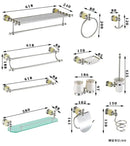 Jade bathroom set chrome & pale green accessories – bathroom