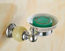 Jade bathroom set chrome & pale green accessories – bathroom