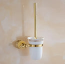 Jade gold bathroom accessories set with amber marble – bathroom
