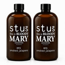 Bloody Mary Smoked Jalapeno Concentrate | Pack of 2 | 16 oz | Stus Bloody Mary, Inc.