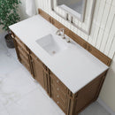 James Martin Bristol 60" Single Bathroom Vanity, Saddle Brown
