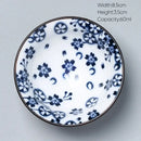 Japanese blue and white kung fu tea cup dining room porcelain bowl