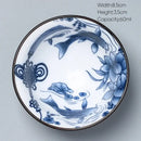 Japanese blue and white kung fu tea cup dining room porcelain bowl