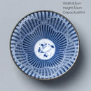 Japanese blue and white kung fu tea cup dining room porcelain bowl