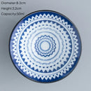 Japanese blue & white ceramic kung fu tea cup set dining room porcelain