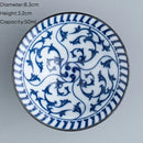 Japanese blue & white ceramic kung fu tea cup set dining room porcelain