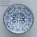 Japanese blue & white ceramic kung fu tea cup set dining room porcelain