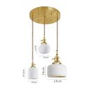 DecorBites™ Ceramic LED Pendant Light: Japanese Style, Nordic Design, Modern Living Room Hanging Lamp
