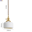 DecorBites™ Ceramic LED Pendant Light: Japanese Style, Nordic Design, Modern Living Room Hanging Lamp