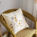 Japanese floral cotton linen embroidery pillowcase bedroom decor