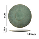 Japanese green textured ceramic dinnerware set dining room bowl
