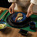 Japanese green textured ceramic dinnerware set dining room bowl
